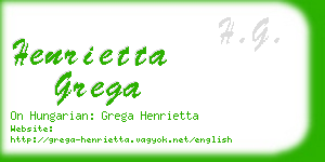 henrietta grega business card